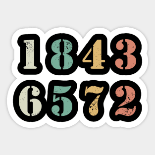 1-8-4-3-6-5-7-2 Sticker